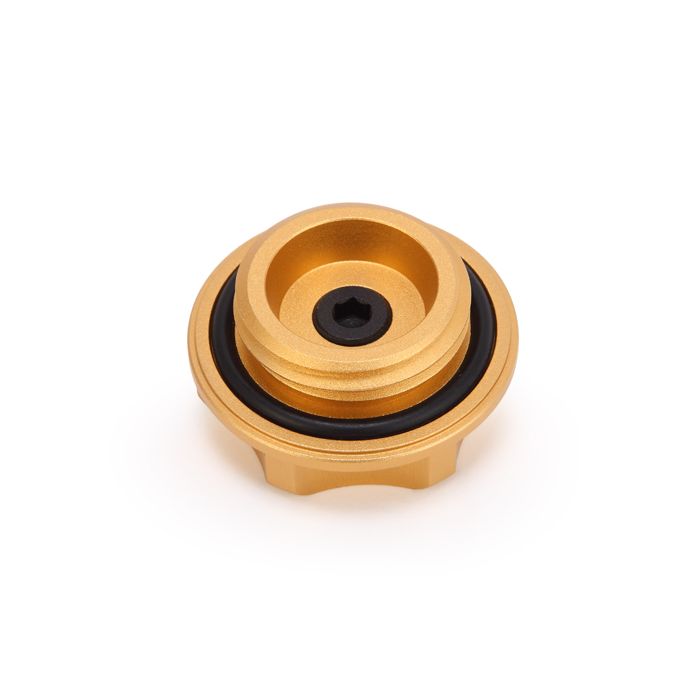 Tapón de llenado de aceite Mishimoto MMOFC-SUB-GD Edición Limitada para Subaru Gold