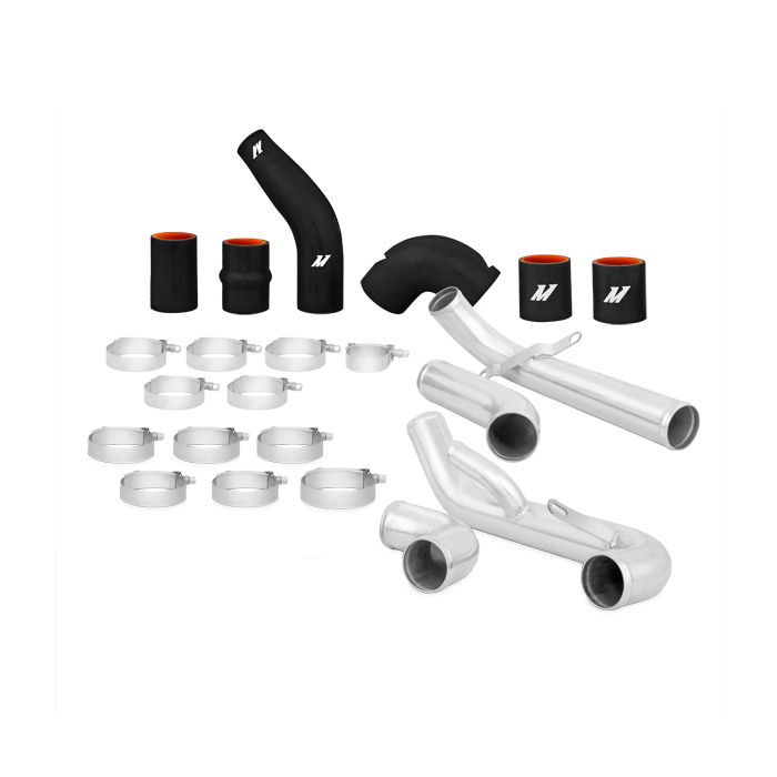 Kit de tuberías de intercooler Mishimoto MMICP-EVO-01BK para Mitsubishi Lancer Evolution VII/VIII/IX 01-07 con mangueras negras