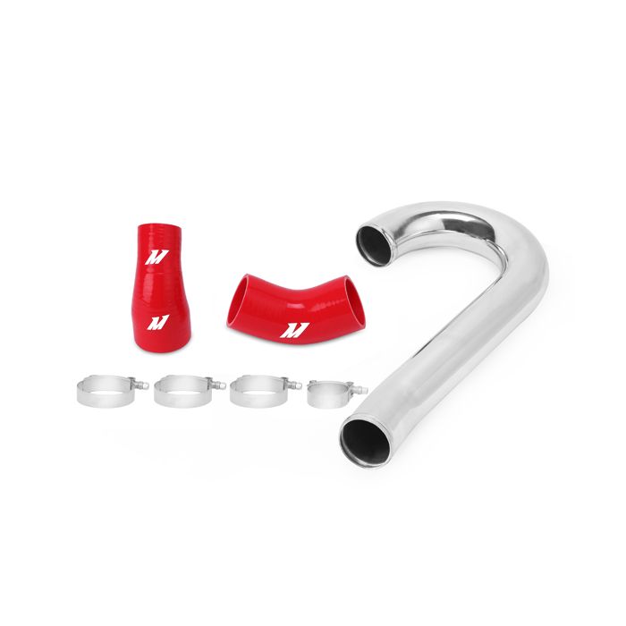 Kit de tuberías inferiores del intercooler Mishimoto MMICP-EVO-01LRD para Mitsubishi Lancer Evolution VII/VIII/IX 01-07 con mangueras rojas