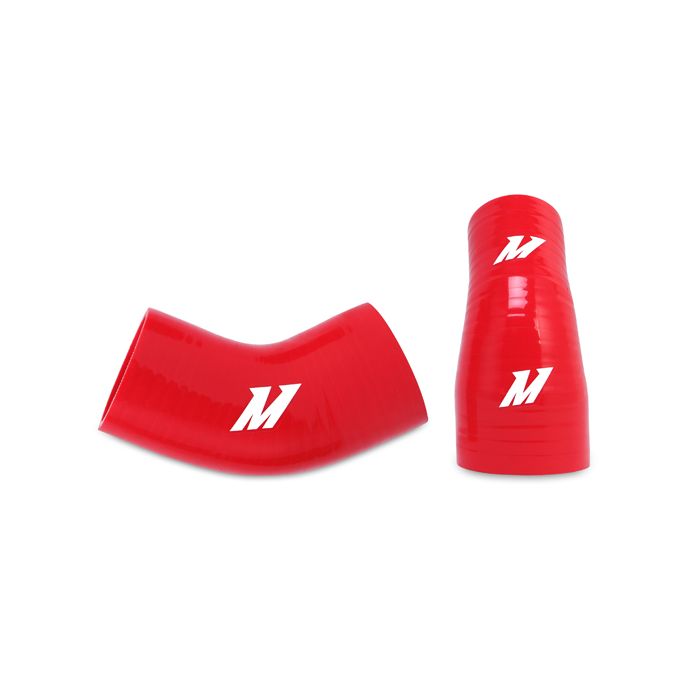 Mishimoto MMICP-EVO-01LRD Intercooler Lower Pipe Kit for Mitsubishi Lancer Evolution VII/VIII/IX 01-07 with Red Hoses