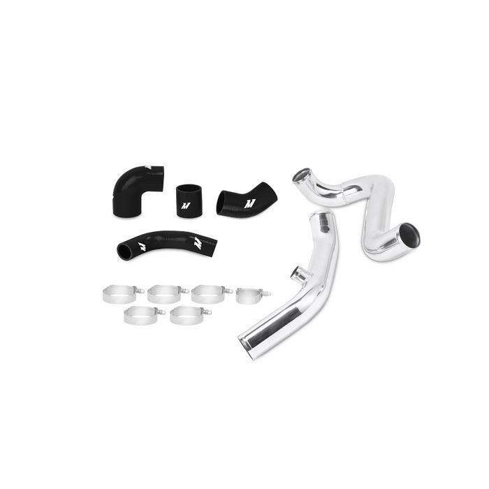 Kit de tuberías superiores del intercooler Mishimoto MMICP-EVO-01UBK para Mitsubishi Lancer Evolution VII/VIII/IX 01-07, mangueras negras