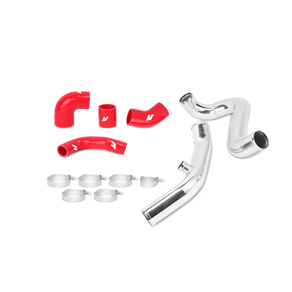 Mishimoto MMICP-EVO-01URD Kit de tubos de intercooler superiores para Mitsubishi Lancer Evolution VII/VIII/IX 01-07 manguitos rojos