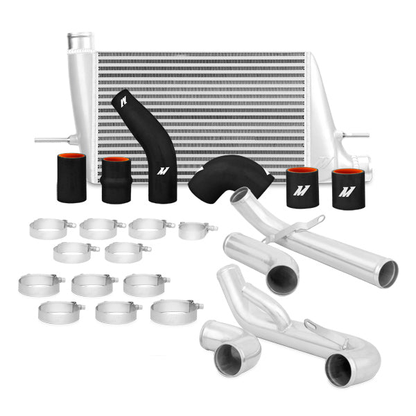 Kit de intercooler Mishimoto MMINT-EVO-10KSL para Mitsubishi Lancer Evolution X 08-15 plateado
