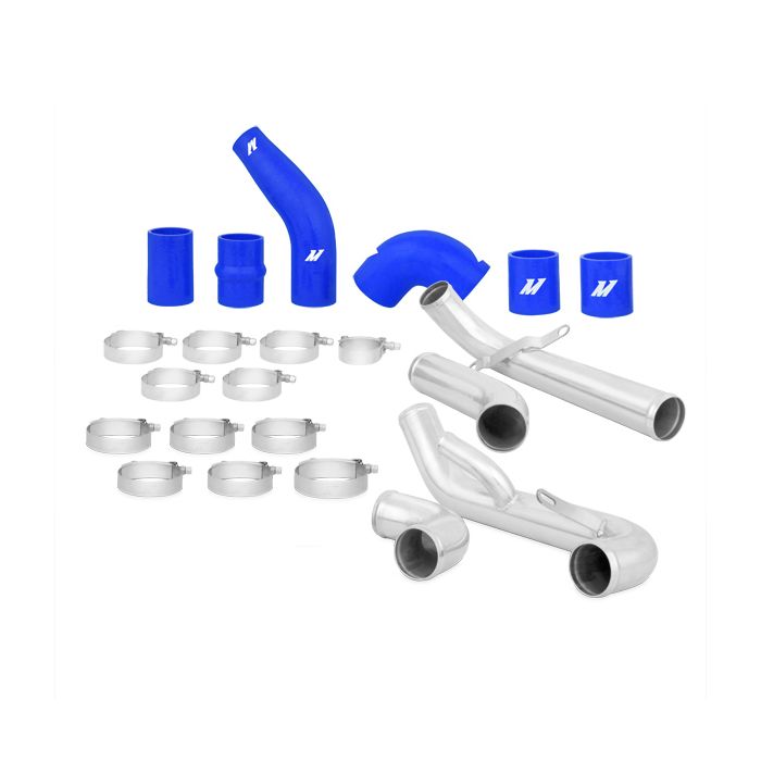 Kit de tuberías de intercooler Mishimoto MMICP-EVO-10BL para Mitsubishi Lancer Evolution X 08-15 con mangueras azules