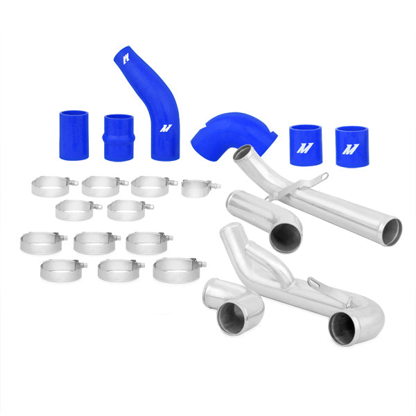 Mishimoto MMICP-EVO-10BL Kit de tubos de intercooler para Mitsubishi Lancer Evolution X 08-15 manguitos azules