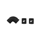 Mishimoto MMICP-EVO-10LBK Intercooler Lower Pipe Kit for 08-15 Mitsubishi Lancer Evolution X, Black Hoses