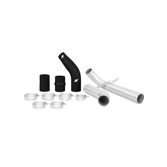 Kit de tuberías superiores del intercooler Mishimoto MMICP-EVO-10UBK para Mitsubishi Lancer Evolution X 08-15 con mangueras negras