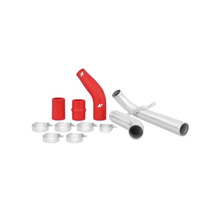 Kit de tuberías superiores del intercooler Mishimoto MMICP-EVO-10URD para Mitsubishi Lancer Evolution X 08-15 con mangueras rojas