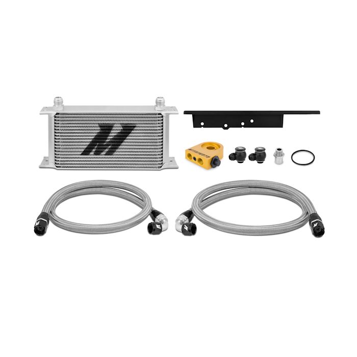 Mishimoto MMOC-350Z-03T Thermostatic Oil Cooler Kit for Nissan 350Z 03-09, Silver.