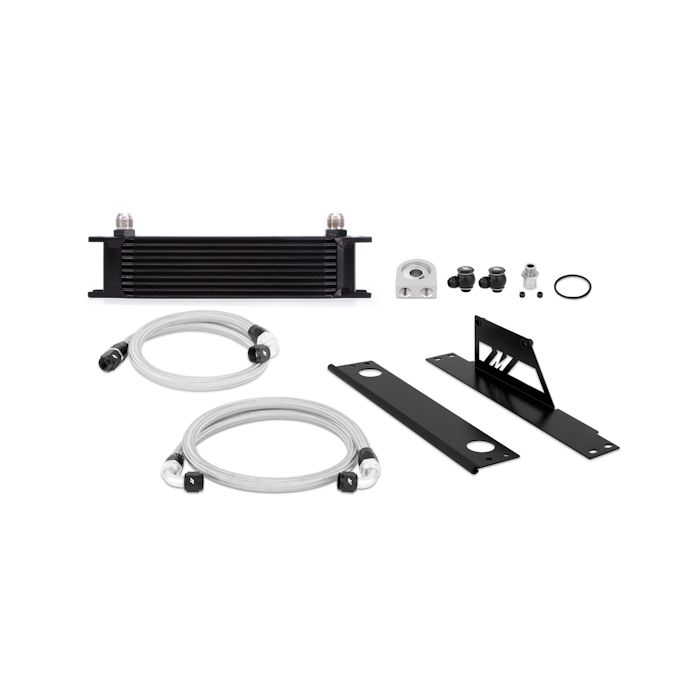Mishimoto MMOC-WRX-01BK Oil Cooler Kit for Subaru Impreza WRX 01-05, Black.