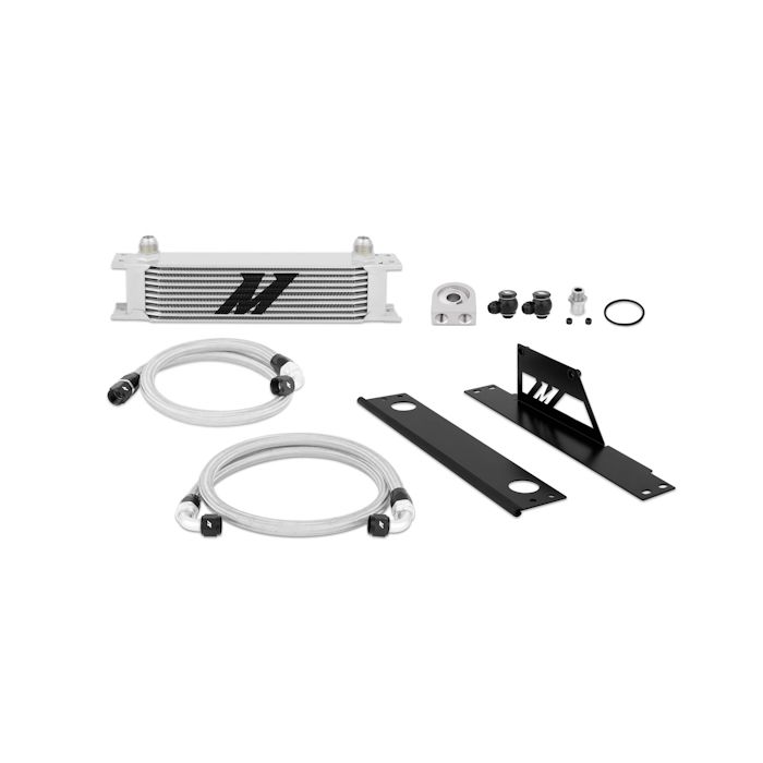 Mishimoto MMOC-WRX-01 Oil Cooler Kit for Subaru Impreza WRX 01-05, Silver.