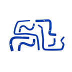 Kit de manguitos auxiliares de silicona Mishimoto MMHOSE-SUB-ANC4BL para Subaru Impreza WRX/STI 04-07 azul