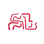 Mishimoto MMHOSE-SUB-ANC4RD Silicone Auxiliary Hose Kit for 04-07 Subaru Impreza WRX/STI, Red.