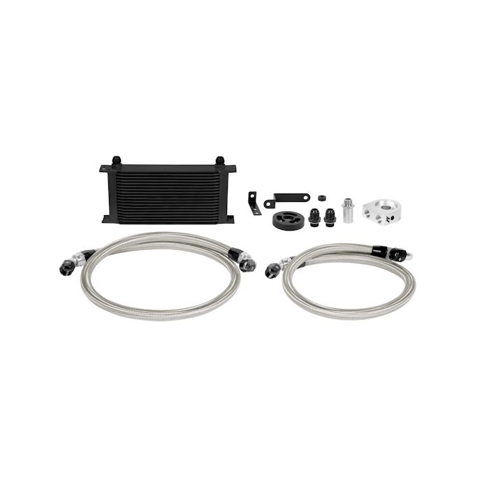 Mishimoto MMOC-WRX-08BK Oil Cooler Kit for Subaru WRX 08-14, Black.