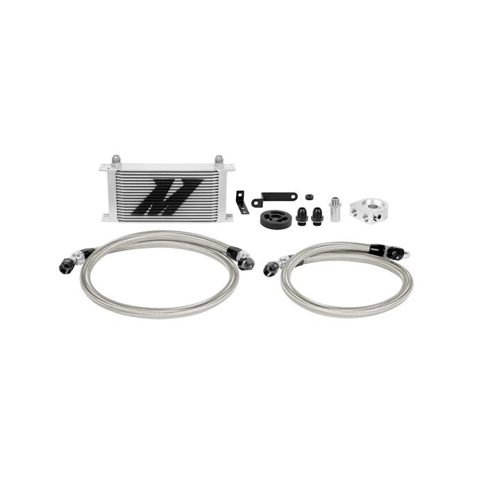 Mishimoto MMOC-WRX-08 Oil Cooler Kit for 08-14 Subaru WRX, Silver.