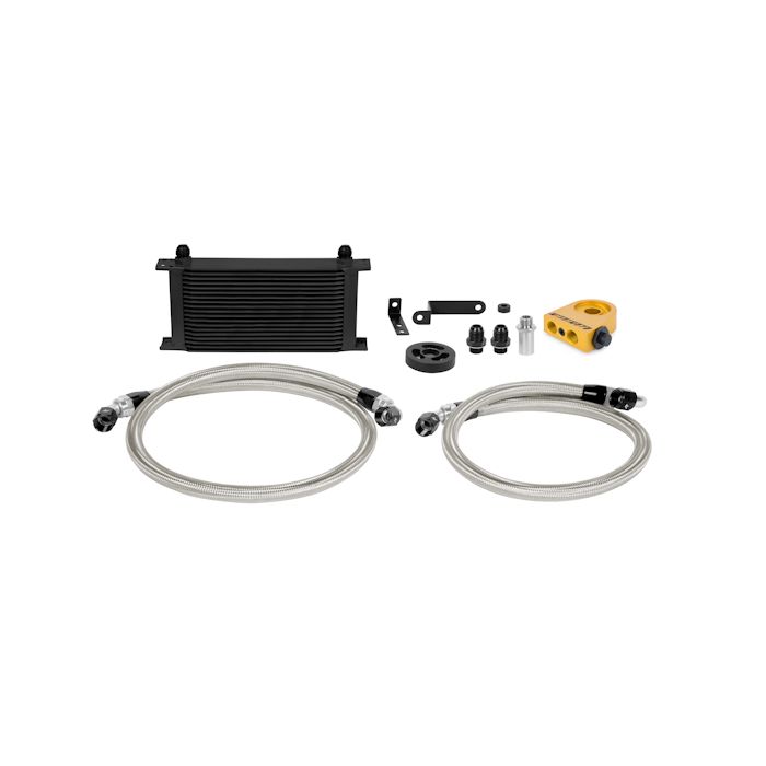 Mishimoto MMOC-WRX-08TBK Thermostatic Oil Cooler Kit for Subaru WRX 08-14, Black.