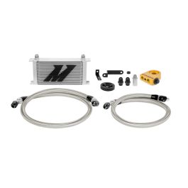 Mishimoto MMOC-WRX-08T Thermostatic Oil Cooler Kit for Subaru WRX 08-14 Silver