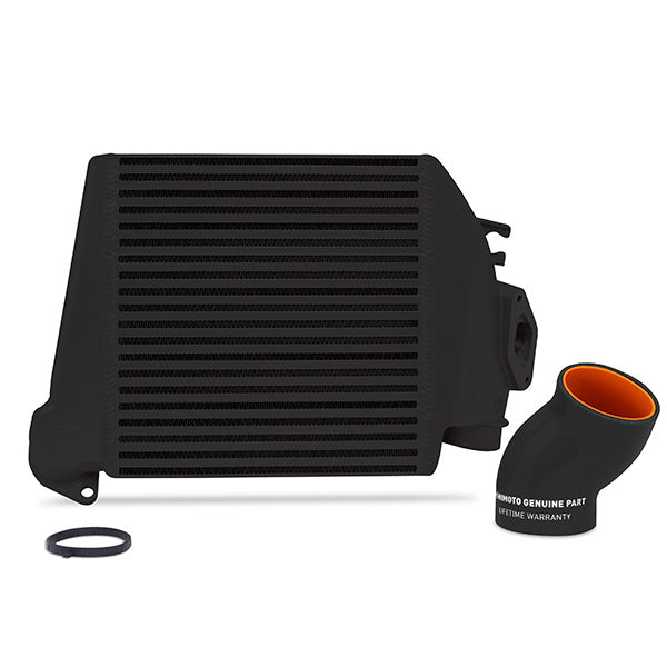Mishimoto MMTMIC-WRX-08BKBK Kit de intercooler top mount para Subaru WRX 08-14 negro con manguito negro