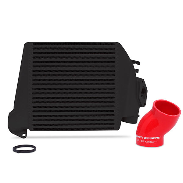 Mishimoto MMTMIC-WRX-08BKRD Kit de intercooler top mount para Subaru WRX 08-14 negro con manguito rojo