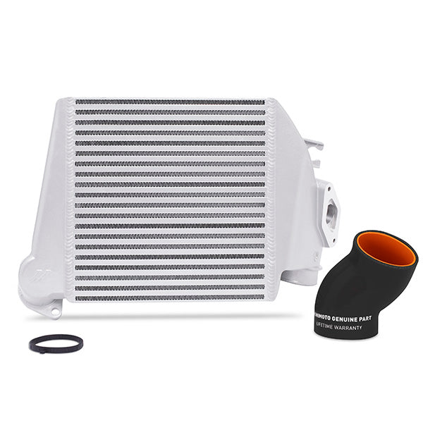 Mishimoto MMTMIC-WRX-08SLBK Kit de intercooler top mount para Subaru WRX 08-14 plata con manguito negro