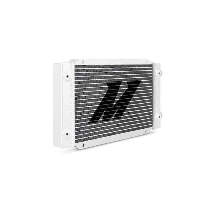 Mishimoto MMOC-19DP 19-Row Dual-Pass Universal Oil Cooler, Silver.