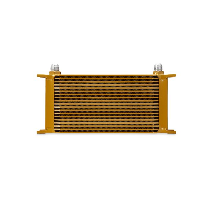 Mishimoto MMOC-19G Universal 19-Row Oil Cooler, Gold.