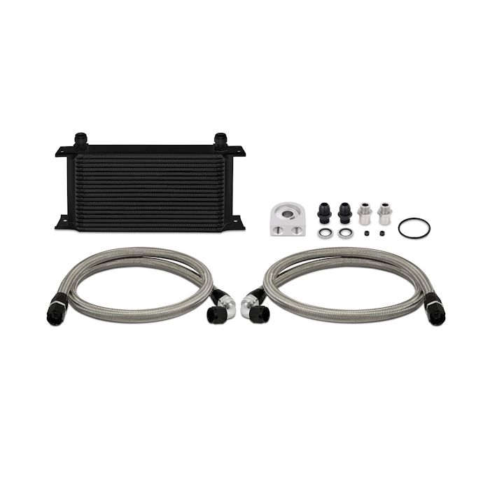 Mishimoto MMOC-ULBK 19-Row Universal Oil Cooler Kit, Black.
