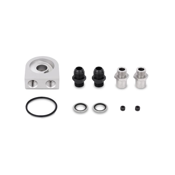 Mishimoto MMOC-ULBK 19-Row Universal Oil Cooler Kit, Black.