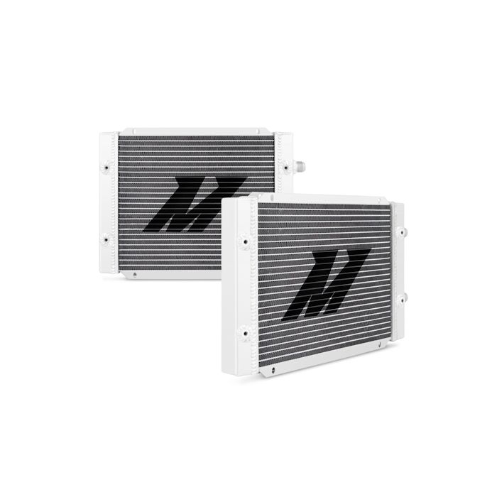 Mishimoto MMOC-25DP 25-Row Dual-Pass Universal Oil Cooler, Silver.