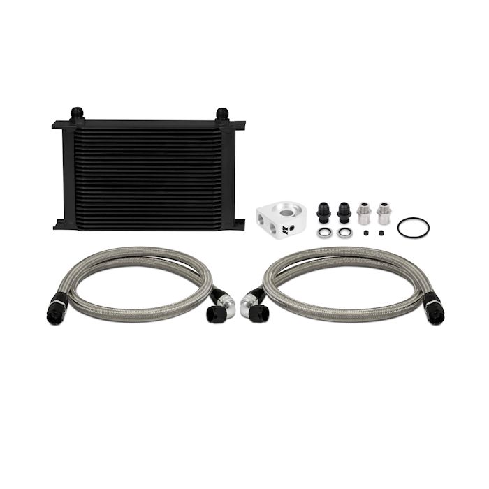 Mishimoto MMOC-UHBK 25-Row Universal Oil Cooler Kit, Black.