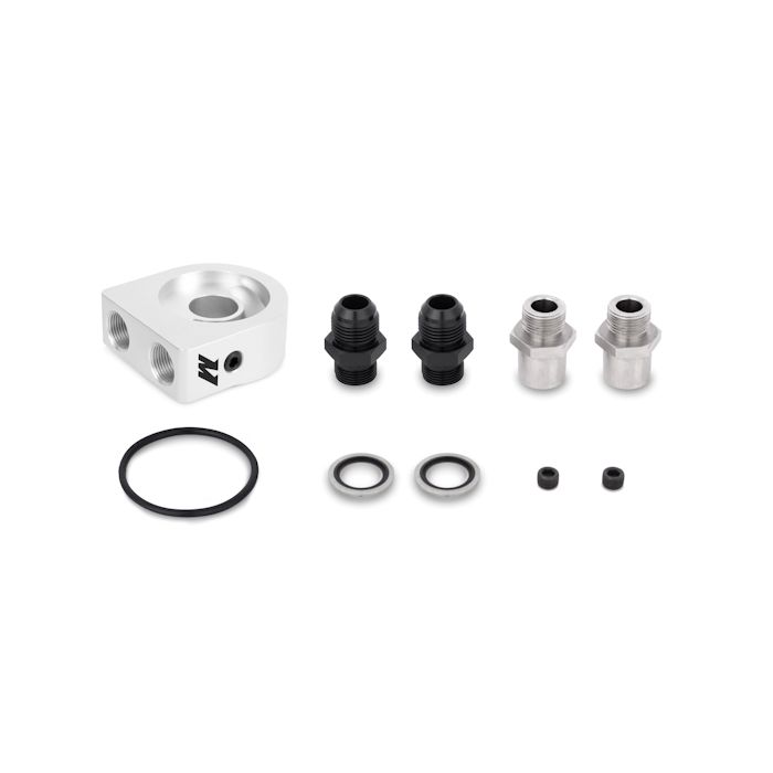 Mishimoto MMOC-UHBK 25-Row Universal Oil Cooler Kit, Black.