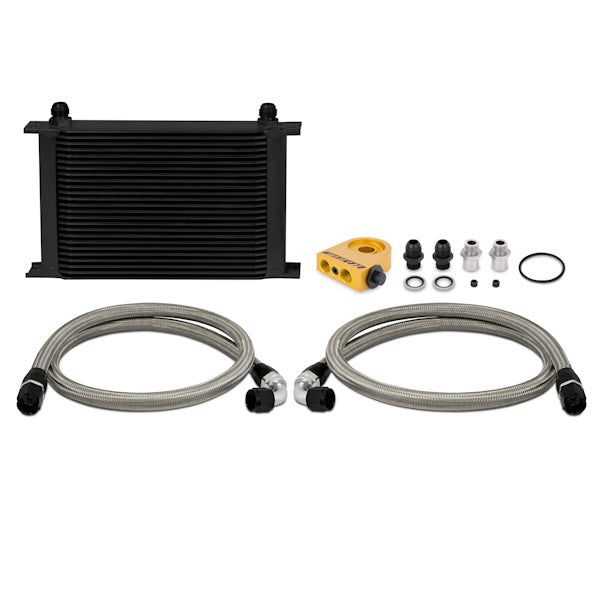 Mishimoto MMOC-UHTBK Kit de radiador de aceite termostático universal 25 filas negro