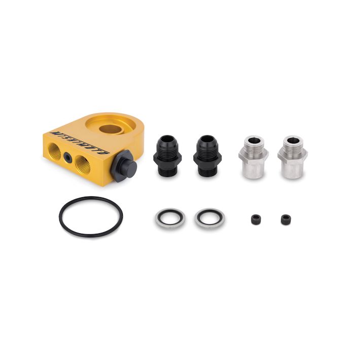 Mishimoto MMOC-UHTBK 25-Row Universal Thermostatic Oil Cooler Kit, Black.