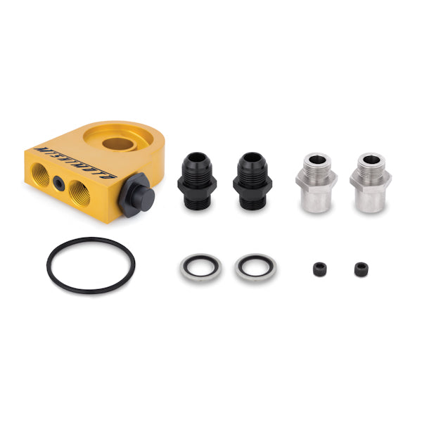 Mishimoto MMOC-UHTBK Kit de radiador de aceite termostático universal 25 filas negro