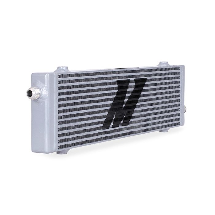 Mishimoto MMOC-SP-LSL Universal Large Silver Cross-Flow Bar-and-Plate Oil Cooler.