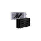 Mishimoto MMOC-DP-SBK Universal Bar-and-Plate Dual-Pass Oil Cooler, Small, Black