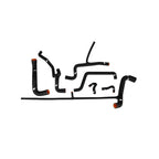Mishimoto MMHOSE-VR6-92BK Silicone Radiator Hose Kit for Volkswagen Corrado VR6 92-94 Black