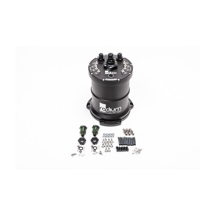 MPFST Tanque de compensación de combustible con múltiples bombas Ti Automotive E5LM Radium Engineering