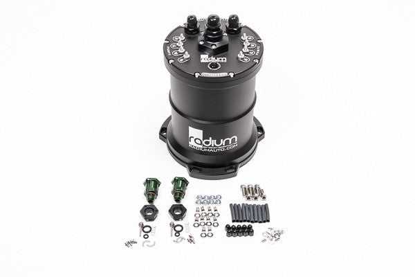 MPFST Depósito de compensación de combustible multibomba Ti Automotive E5LM Radium Engineering