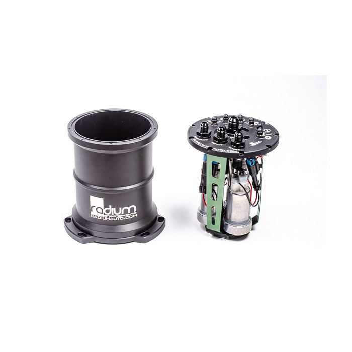 MPFST Tanque de compensación de combustible con múltiples bombas Ti Automotive E5LM Radium Engineering