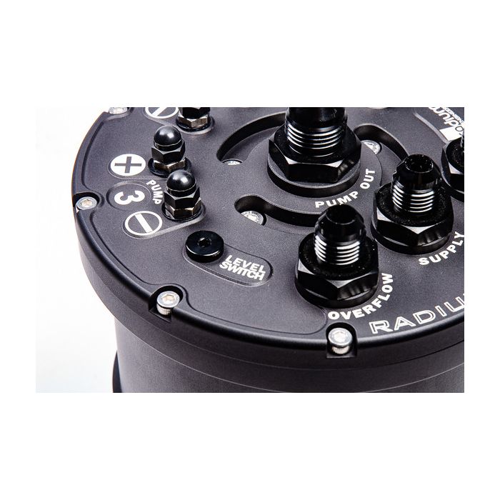 MPFST Tanque de compensación de combustible con múltiples bombas Ti Automotive E5LM Radium Engineering