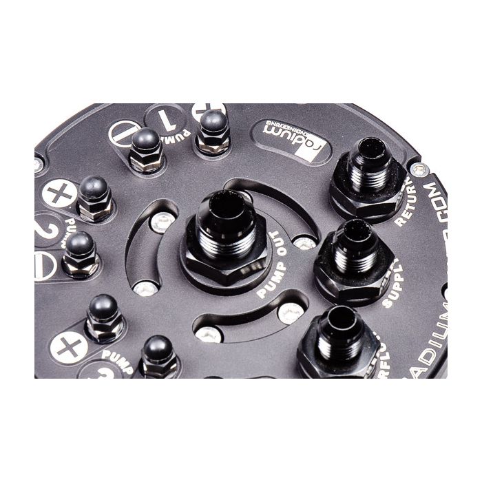 MPFST Tanque de compensación de combustible con múltiples bombas Ti Automotive E5LM Radium Engineering