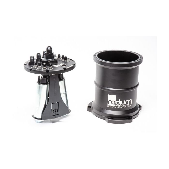 MPFST Tanque de compensación de combustible con múltiples bombas Ti Automotive E5LM Radium Engineering