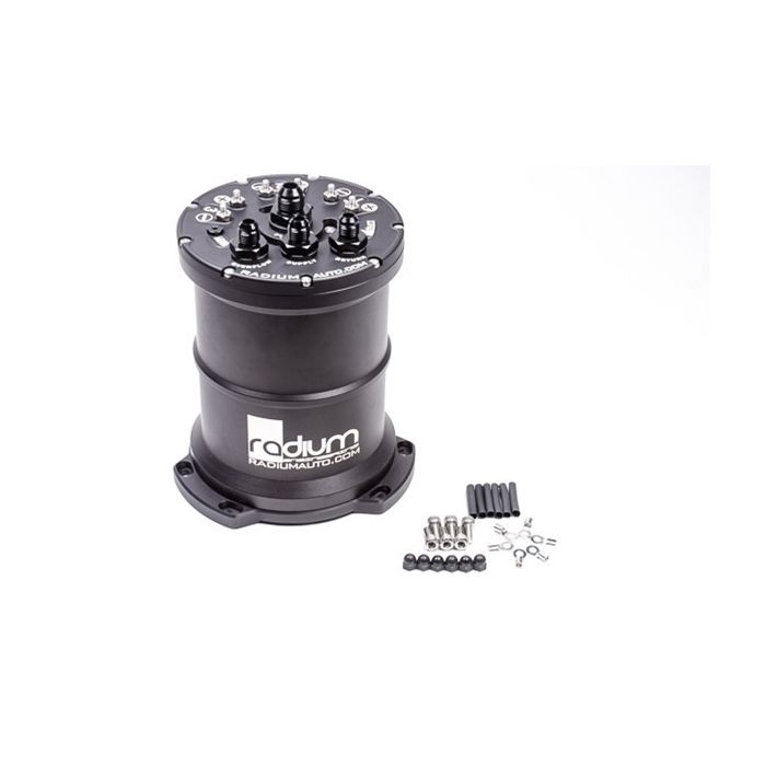 MPFST Tanque de compensación de combustible con múltiples bombas Ti Automotive E5LM Radium Engineering