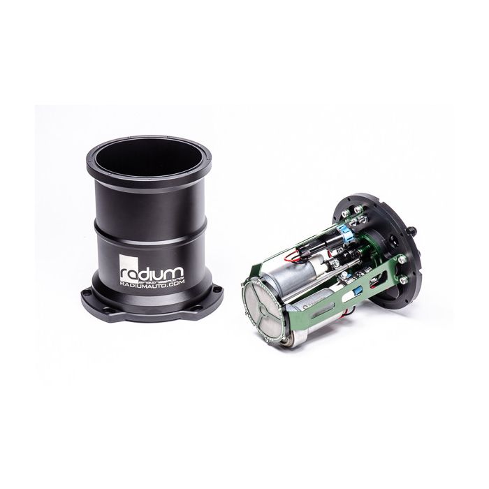 MPFST Tanque de compensación de combustible con múltiples bombas Ti Automotive E5LM Radium Engineering
