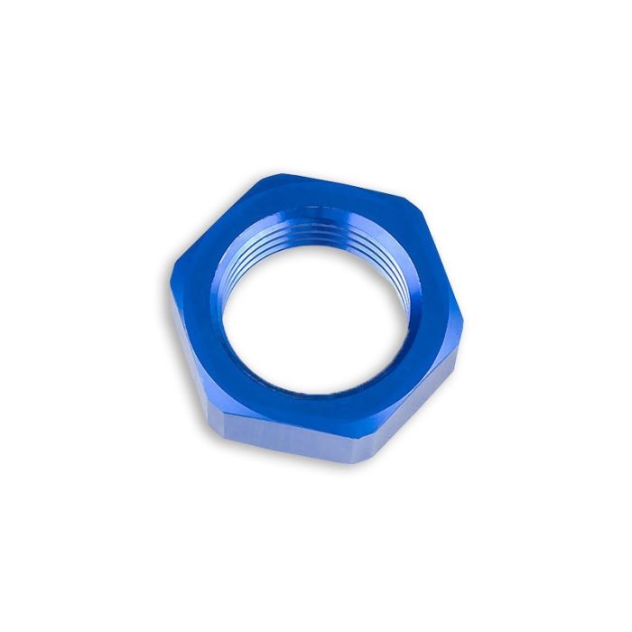 AN-10 AN10 (7/8 UNF) Bulkhead Hex Nut JIC Fuel Oil Hose Fitting Adapter Blue