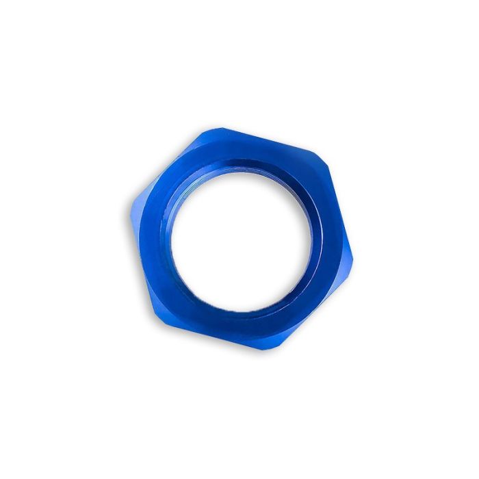 AN-10 AN10 (7/8 UNF) Bulkhead Hex Nut JIC Fuel Oil Hose Fitting Adapter Blue