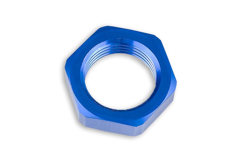 Adaptador AN-4 AN4 (7/16 UNF) JIC pasamuros con tuerca hexagonal racor manguera combustible aceite