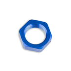 Adaptador AN-8 AN8 (3/4 UNF) Tuerca hexagonal para mamparo JIC Conector para manguera de combustible y aceite Azul
