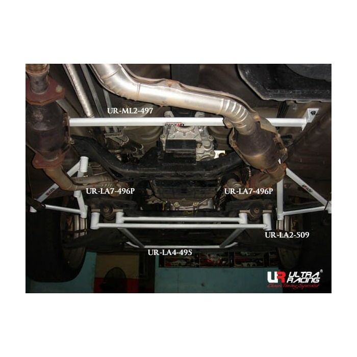Ultra Racing Front Lower Tie Bar (509) for Nissan Elgrand (E51) 3.5 V6 4WD 02-10